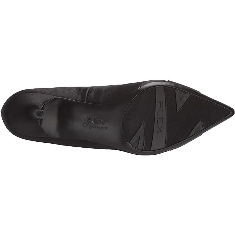 NEW LifeStride Satin Tonal Jewels Detail Cocktail Black Pump Shoes, Sz 7.5 M - Picture 8 of 16